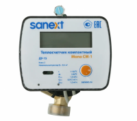 Теплосчетчик механический SANEXT Mono CM-1 Ду 15 мм, 0,6 м3/ч подающий импульсный 5871